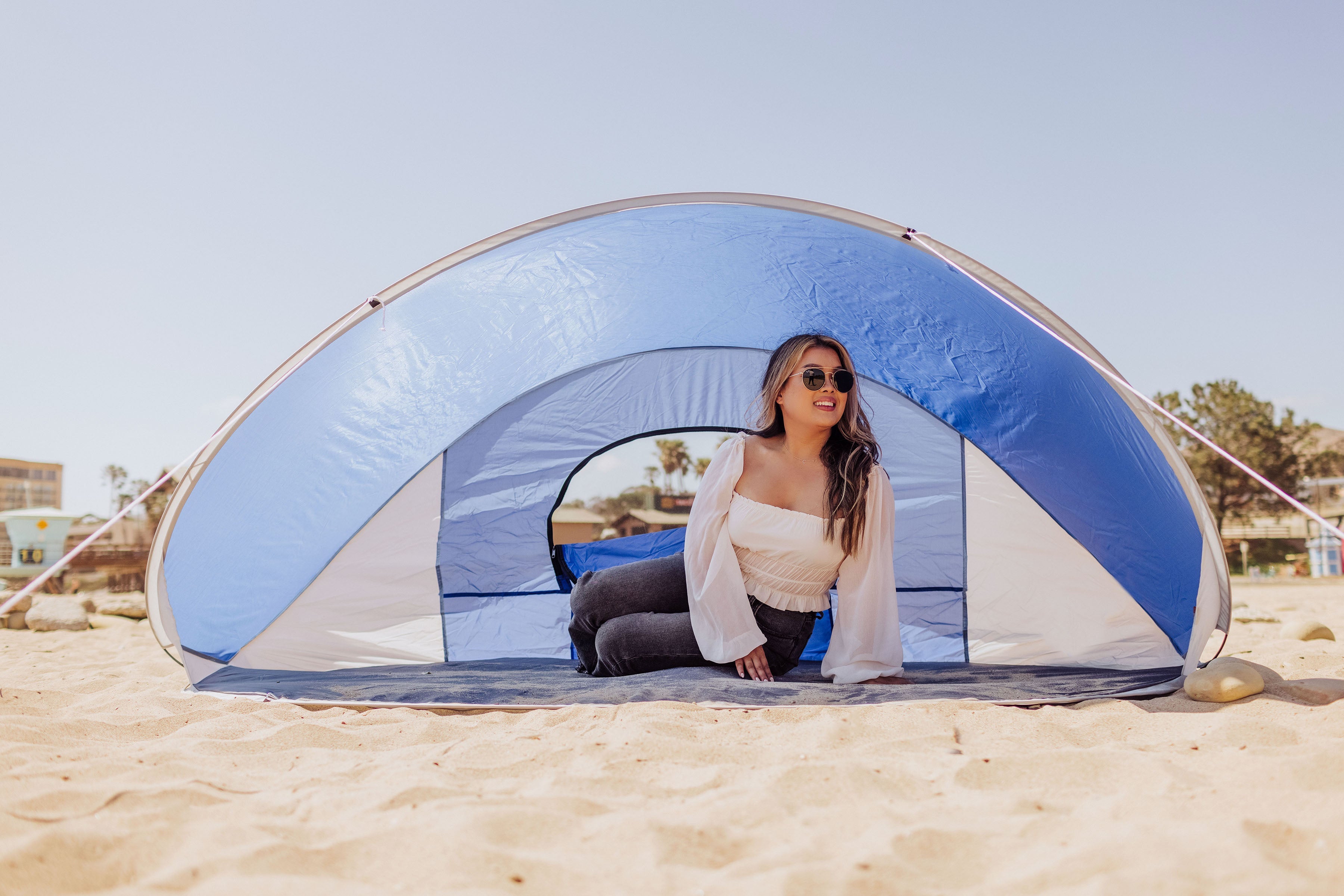 Beach Sayings Beach Don't Kill My Vibe - Manta Portable Beach Tent