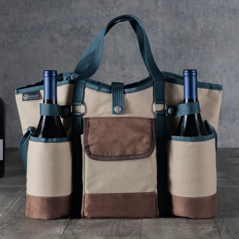 Wine Country Tote – Wine & Cheese Picnic Tote