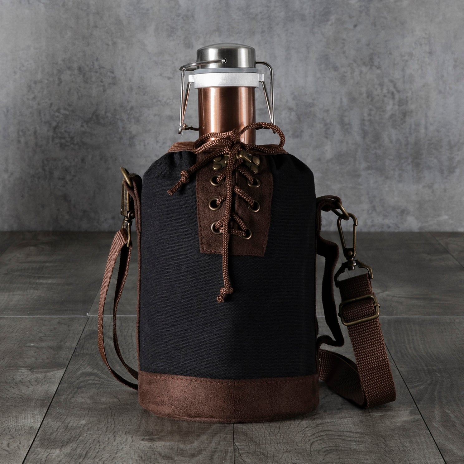 Insulated Growler Tote with Copper 64 oz. Stainless Steel Growler