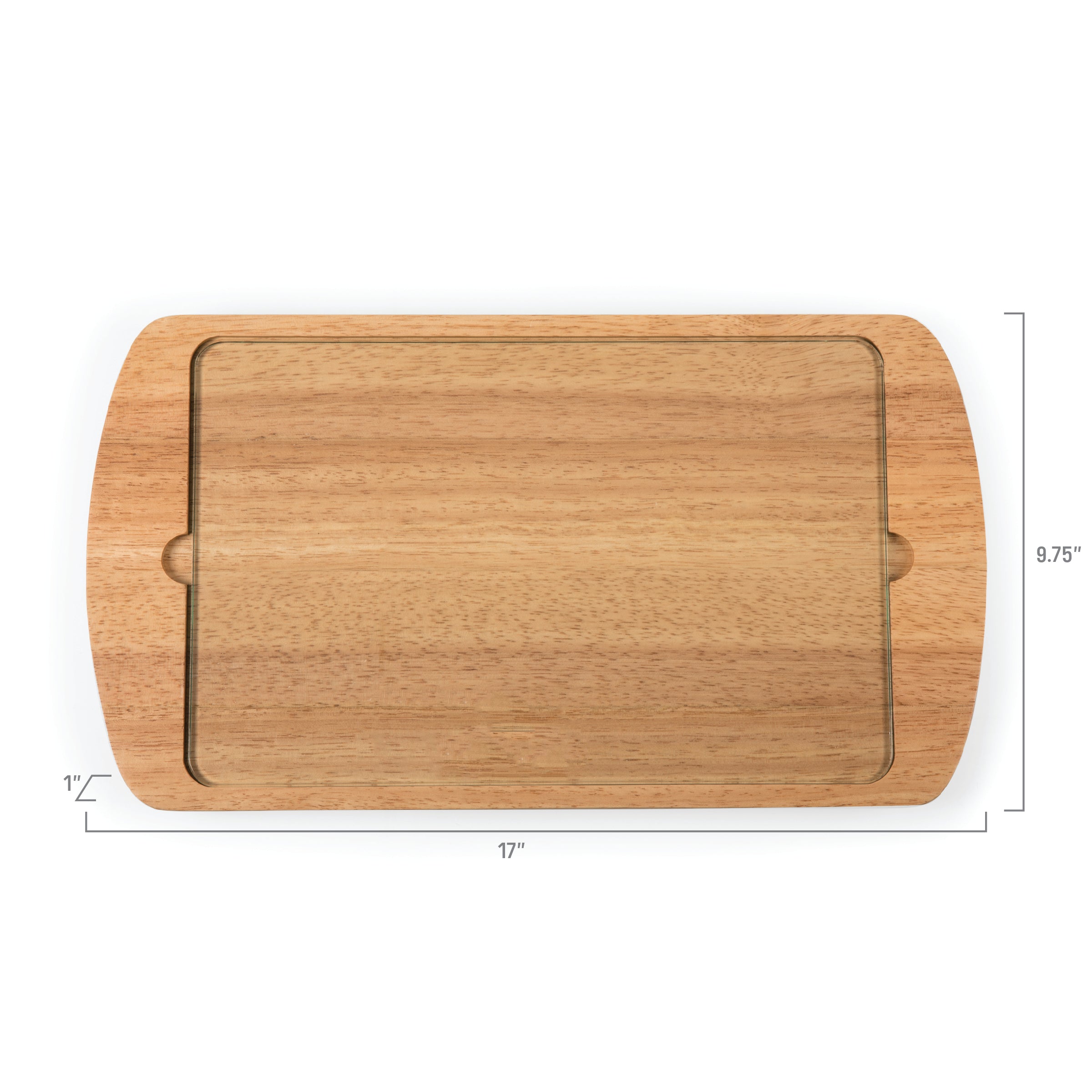 Stanford Cardinal - Billboard Glass Top Serving Tray