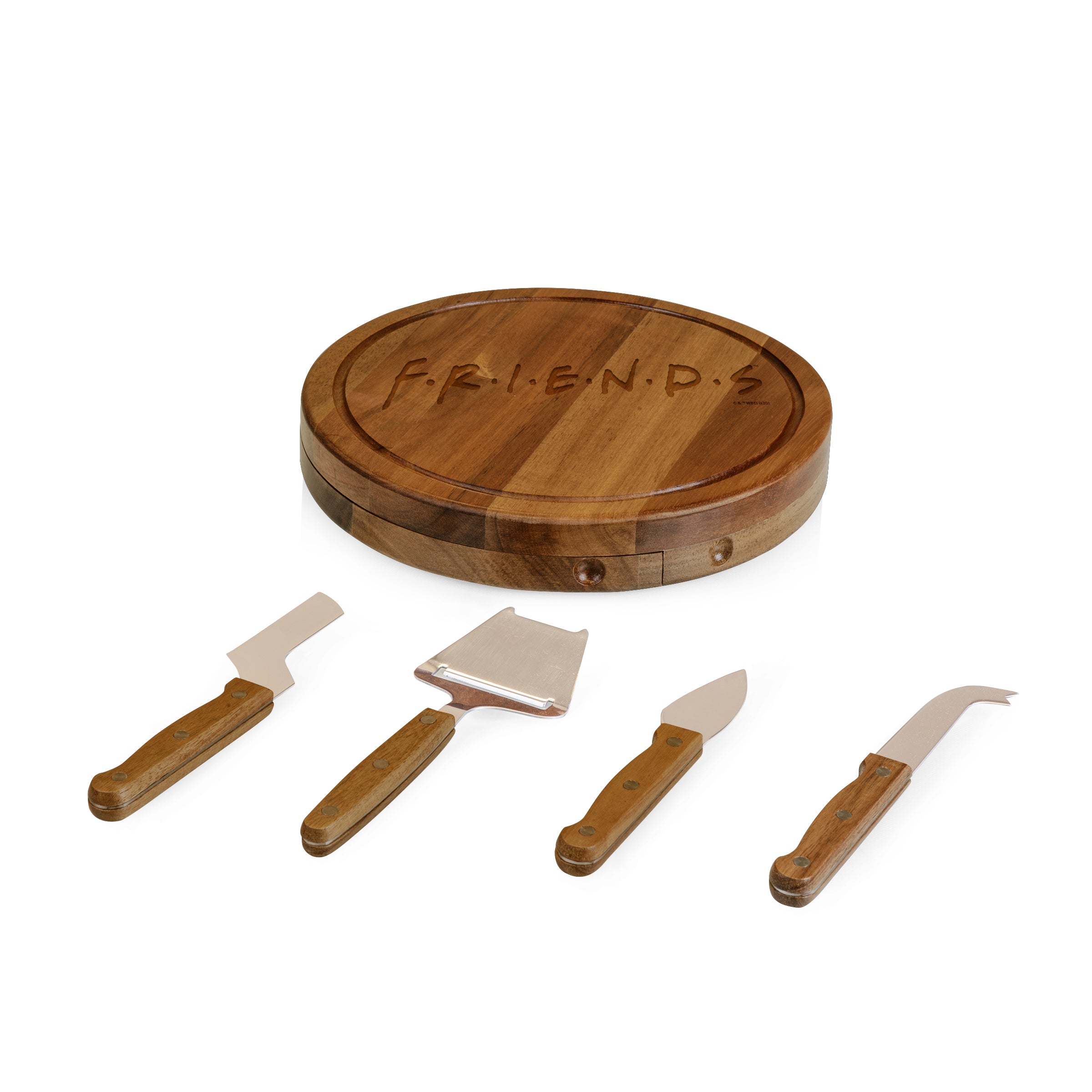 Friends - Acacia Circo Cheese Cutting Board & Tools Set