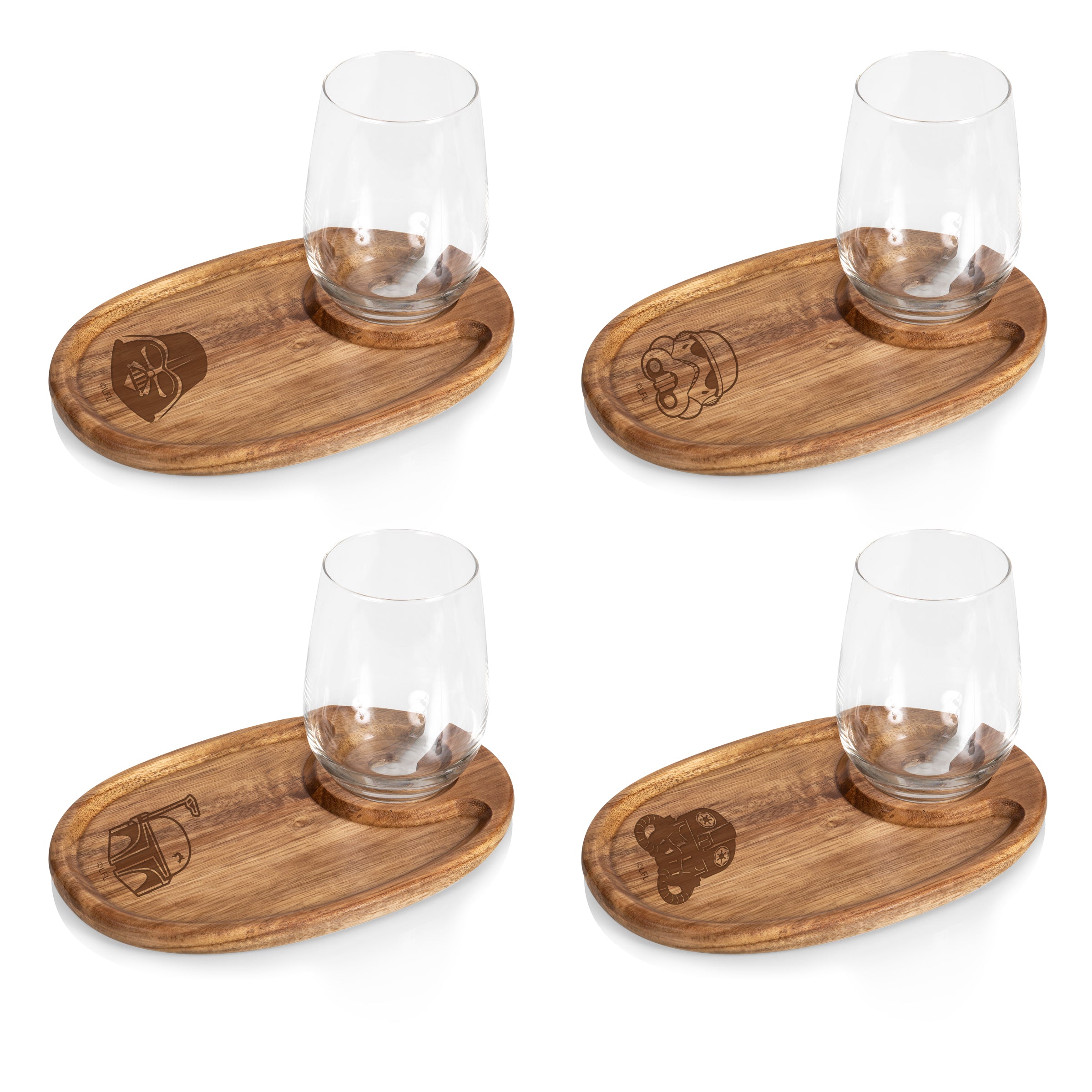 Star Wars Dark Side - Wine Appetizer Plate Set Of 4