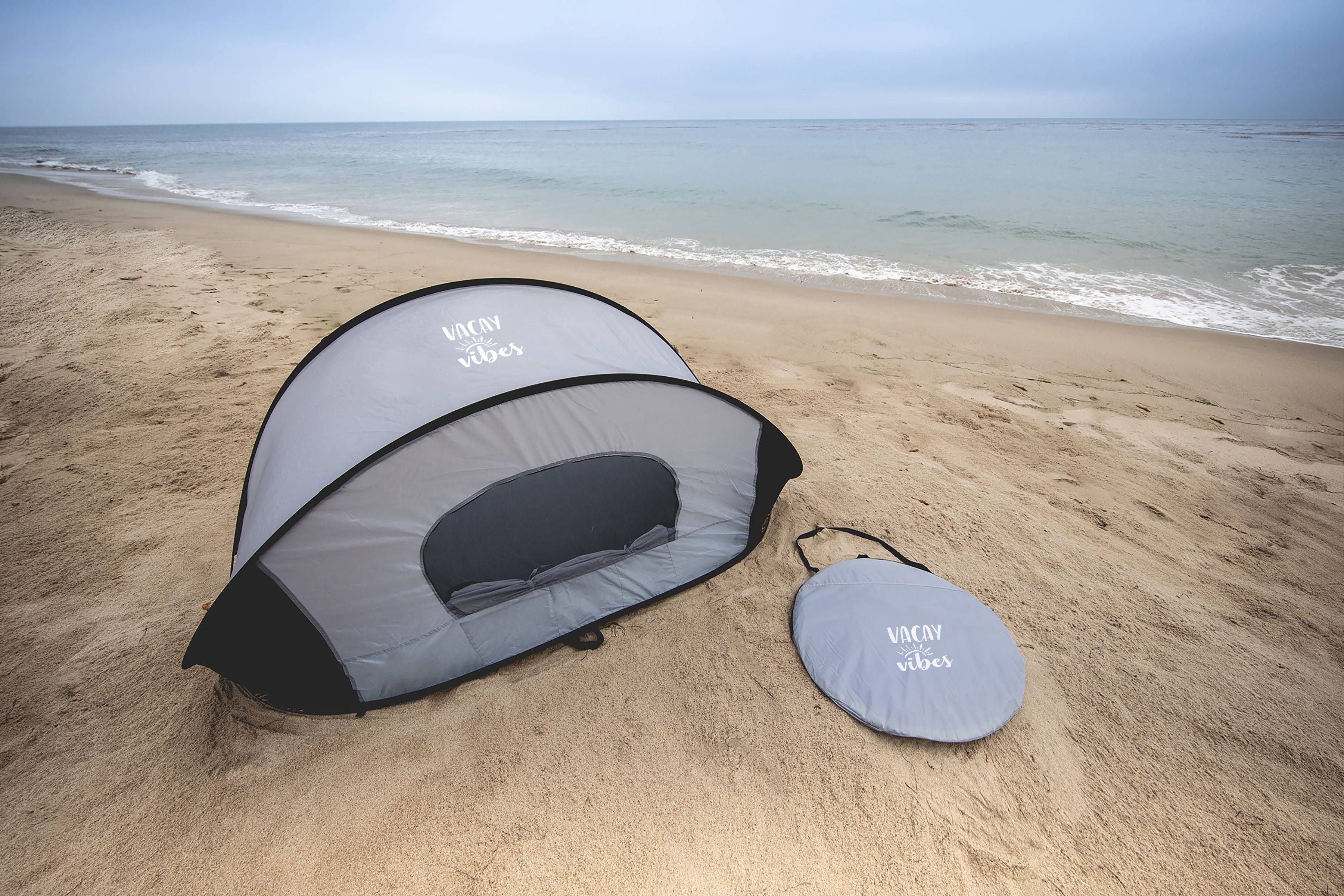 Beach Sayings Vacay Vibes - Manta Portable Beach Tent