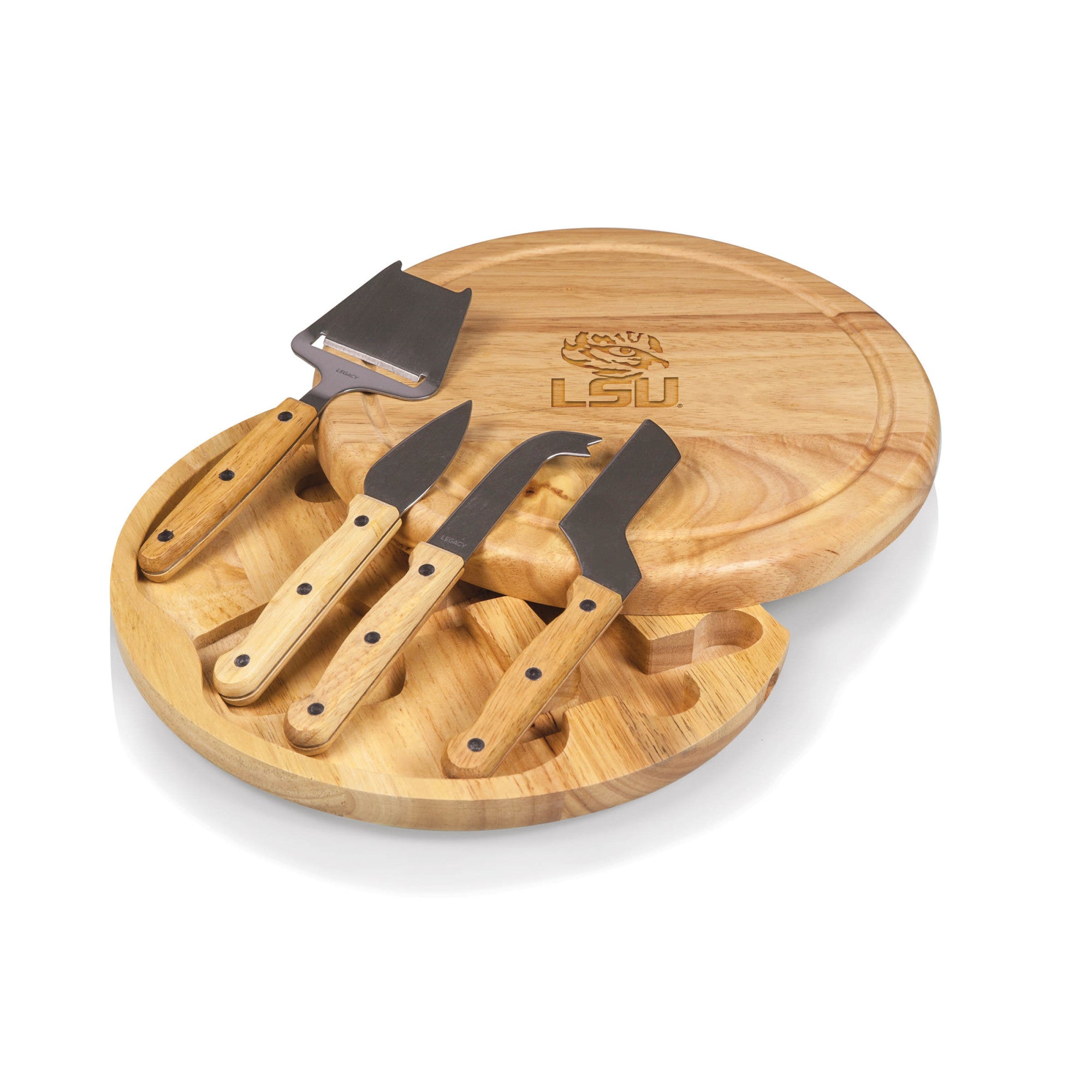 LSU Tigers - Circo Cheese Cutting Board & Tools Set