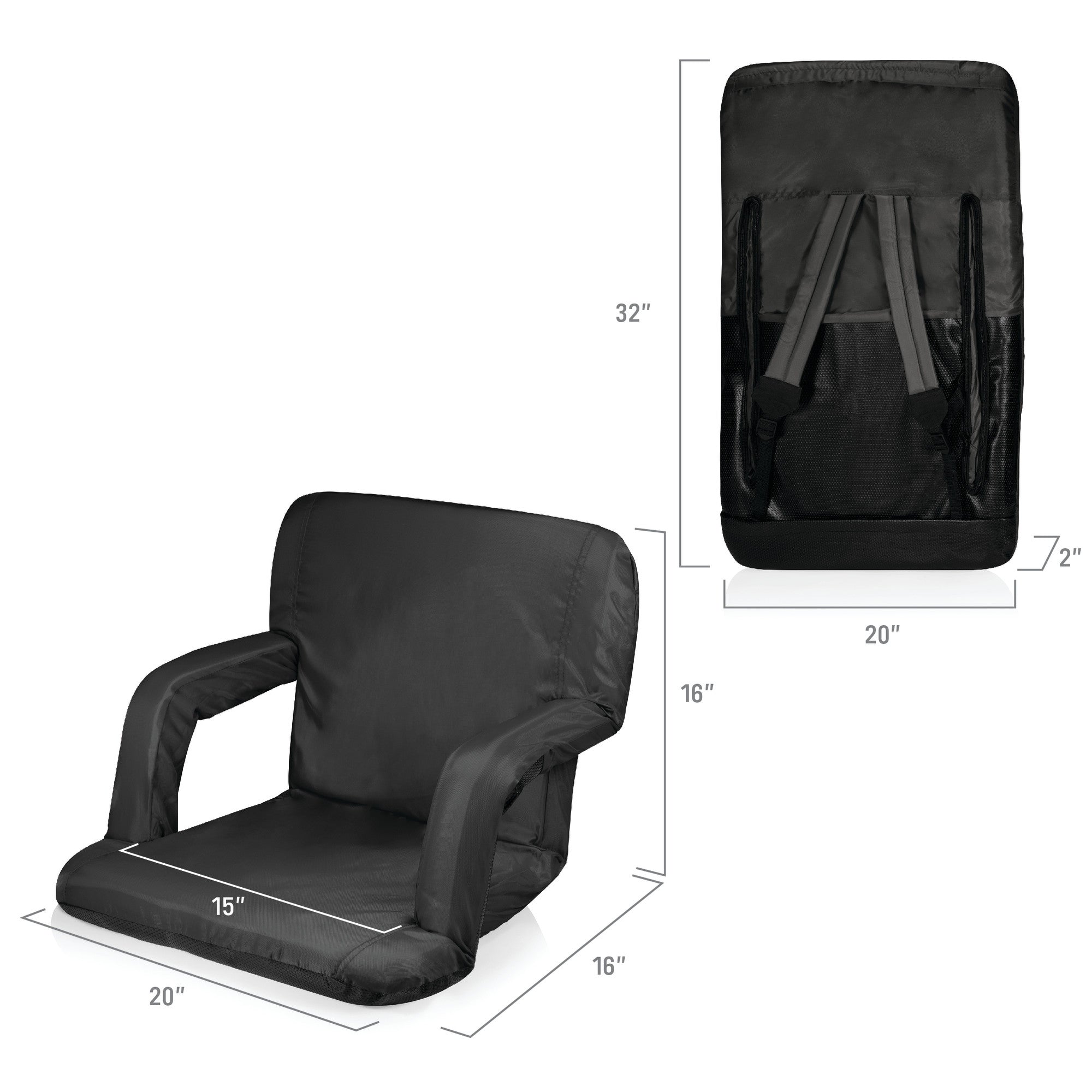 Baltimore Ravens - Ventura Portable Reclining Stadium Seat