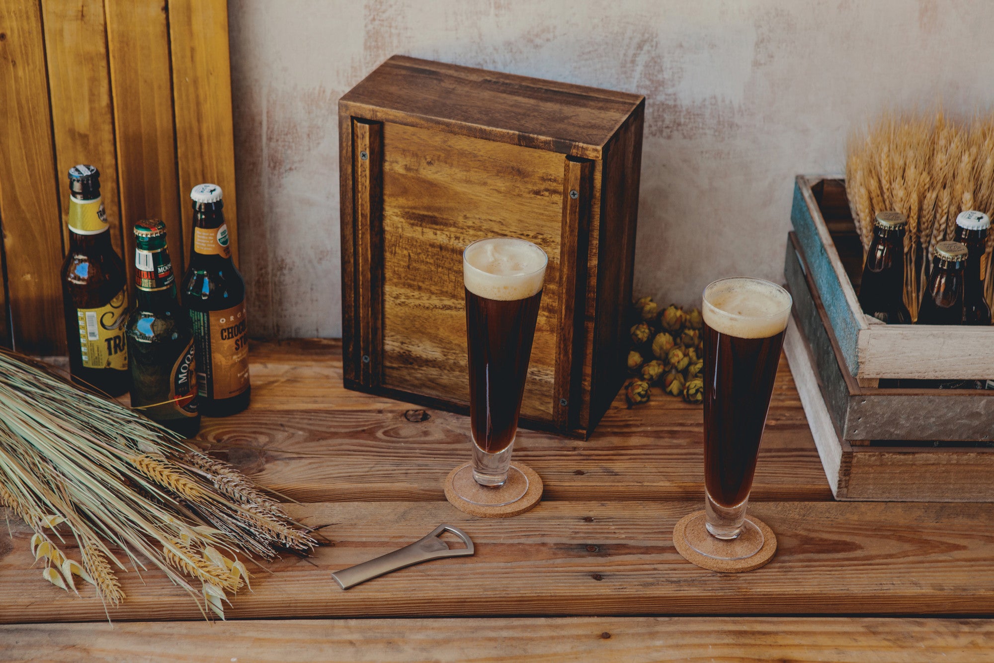 Stanford Cardinal - Pilsner Beer Glass Gift Set