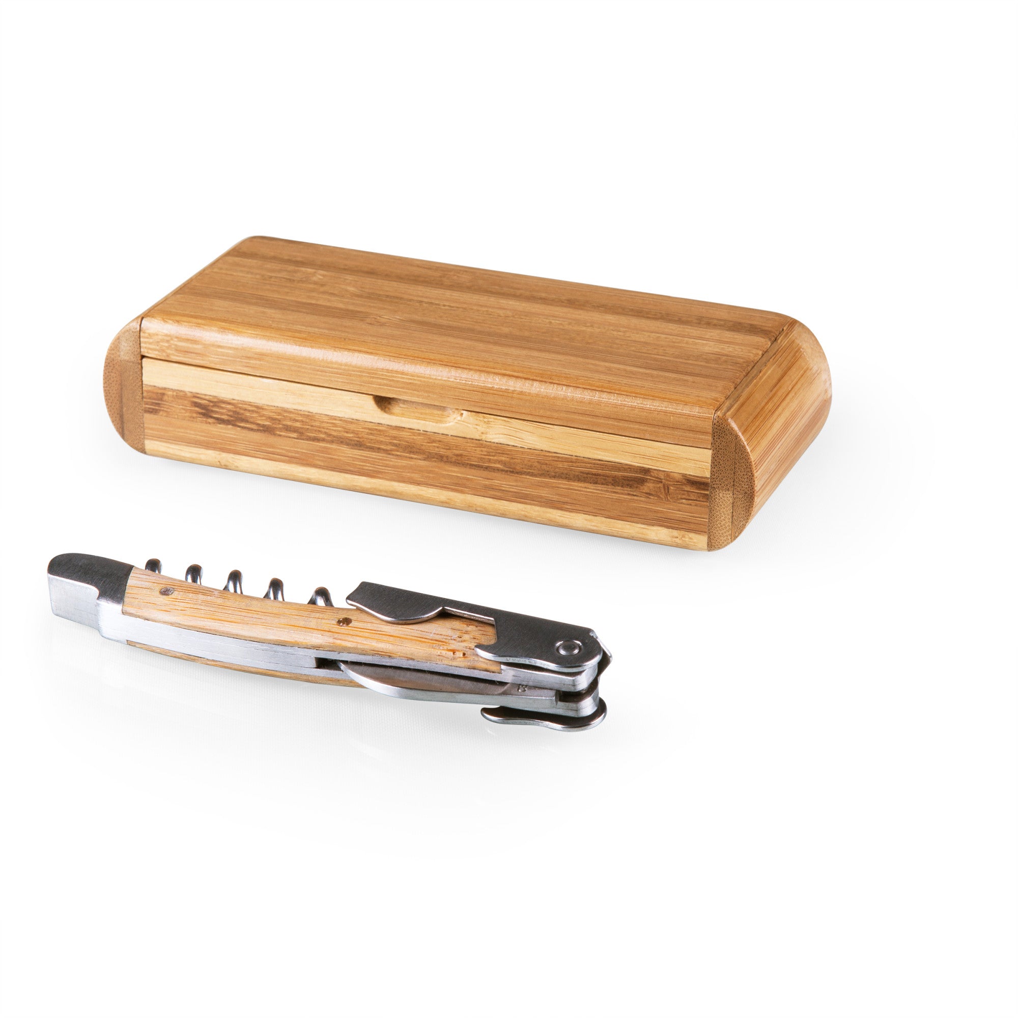 Cornell Big Red - Elan Deluxe Corkscrew In Bamboo Box