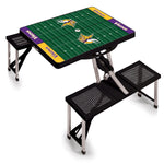 Minnesota Vikings - Picnic Table Portable Folding Table with Seats and Umbrella