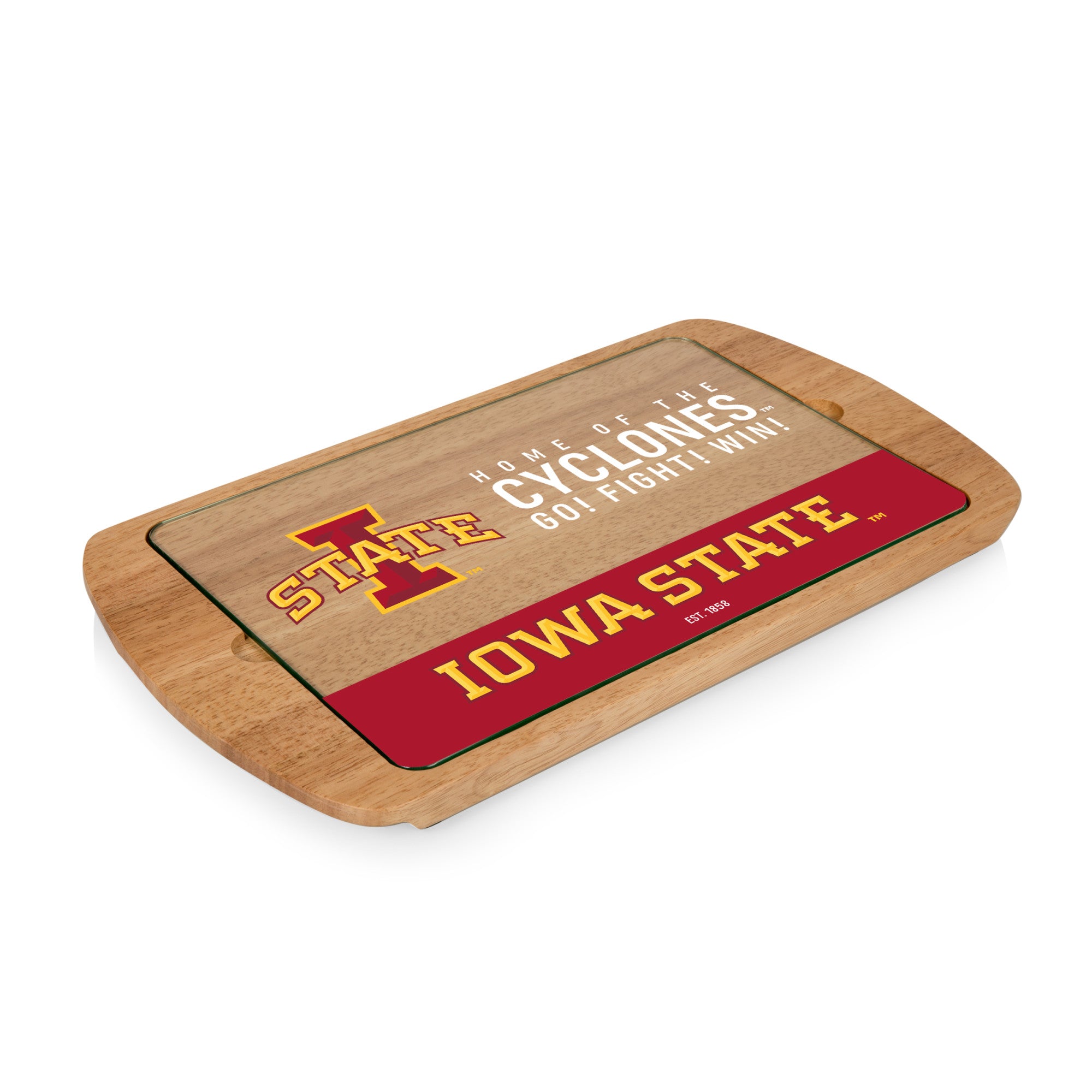 Iowa State Cyclones - Billboard Glass Top Serving Tray