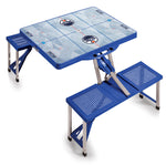 Edmonton Oilers - Picnic Table Portable Folding Table with Seats