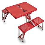 Texas Tech Red Raiders - Picnic Table Portable Folding Table with Seats