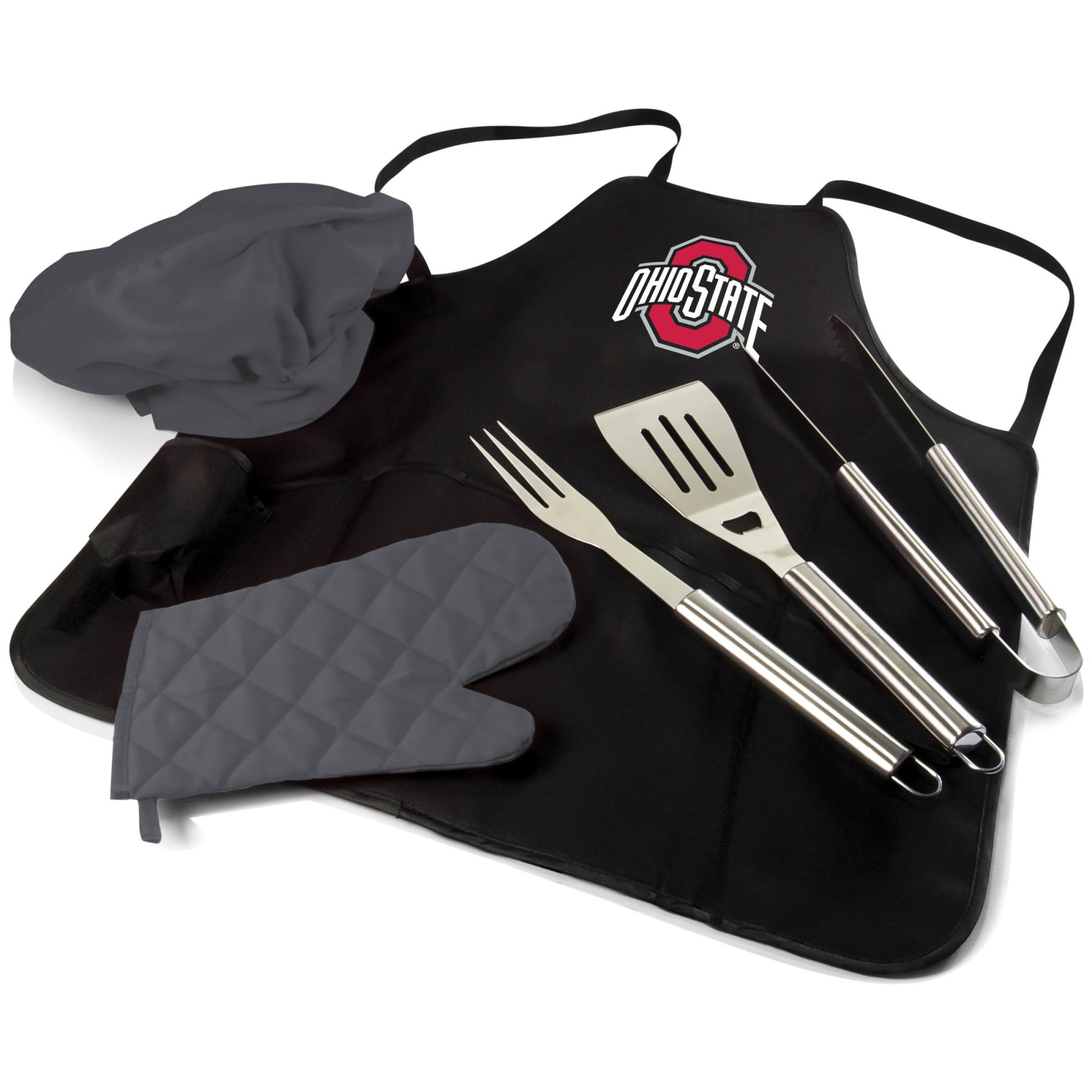 Ohio State Buckeyes - BBQ Apron Tote Pro Grill Set