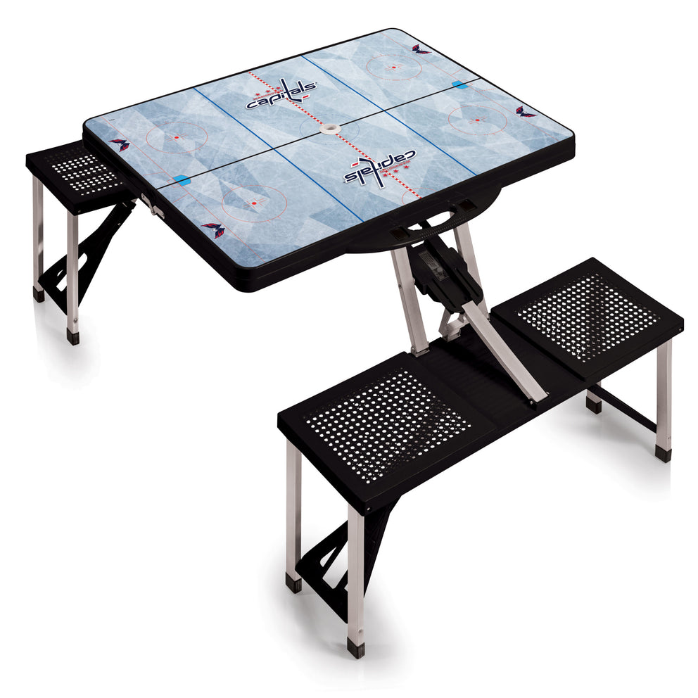 Washington Capitals - Picnic Table Portable Folding Table with Seats