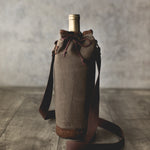 Waxed Canvas Wine Tote
