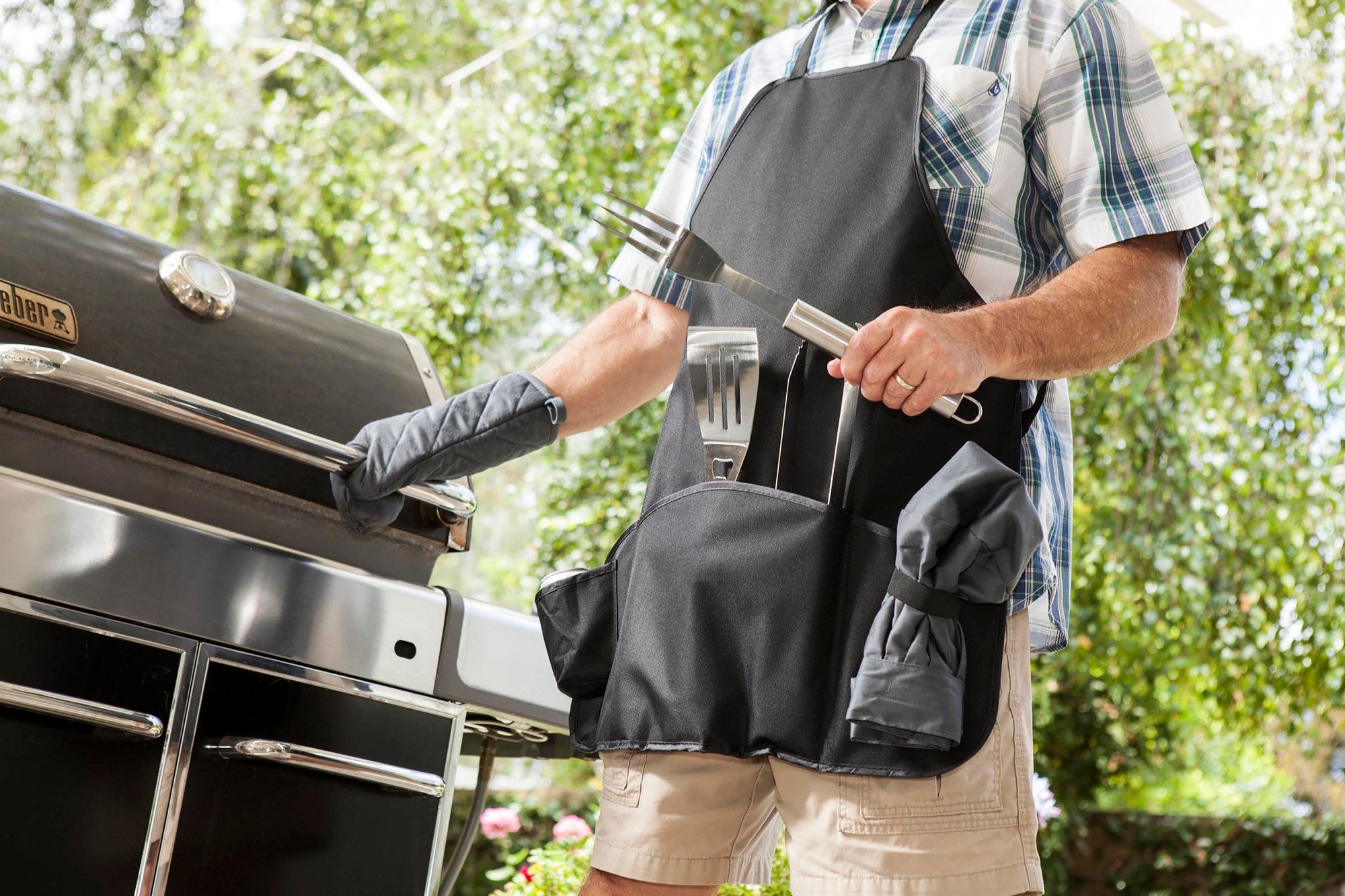 Mizzou Tigers - BBQ Apron Tote Pro Grill Set