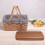 Wizard of Oz - Kansas Handwoven Wood Picnic Basket