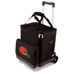 Cleveland Browns - Cellar 6-Bottle Wine Carrier & Cooler Tote with Trolley