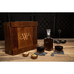 THE BATMAN Wayne Monogram Beverage Glass Gift Set with Decanter