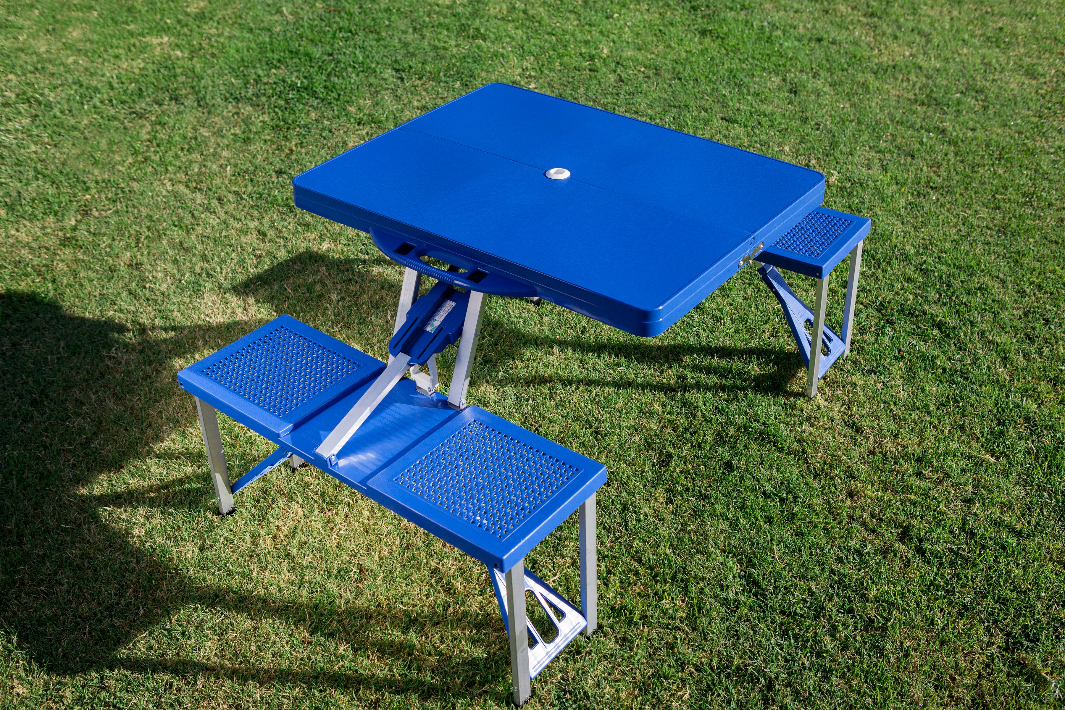 Indianapolis Colts Football Field - Picnic Table Portable Folding Table with Seats