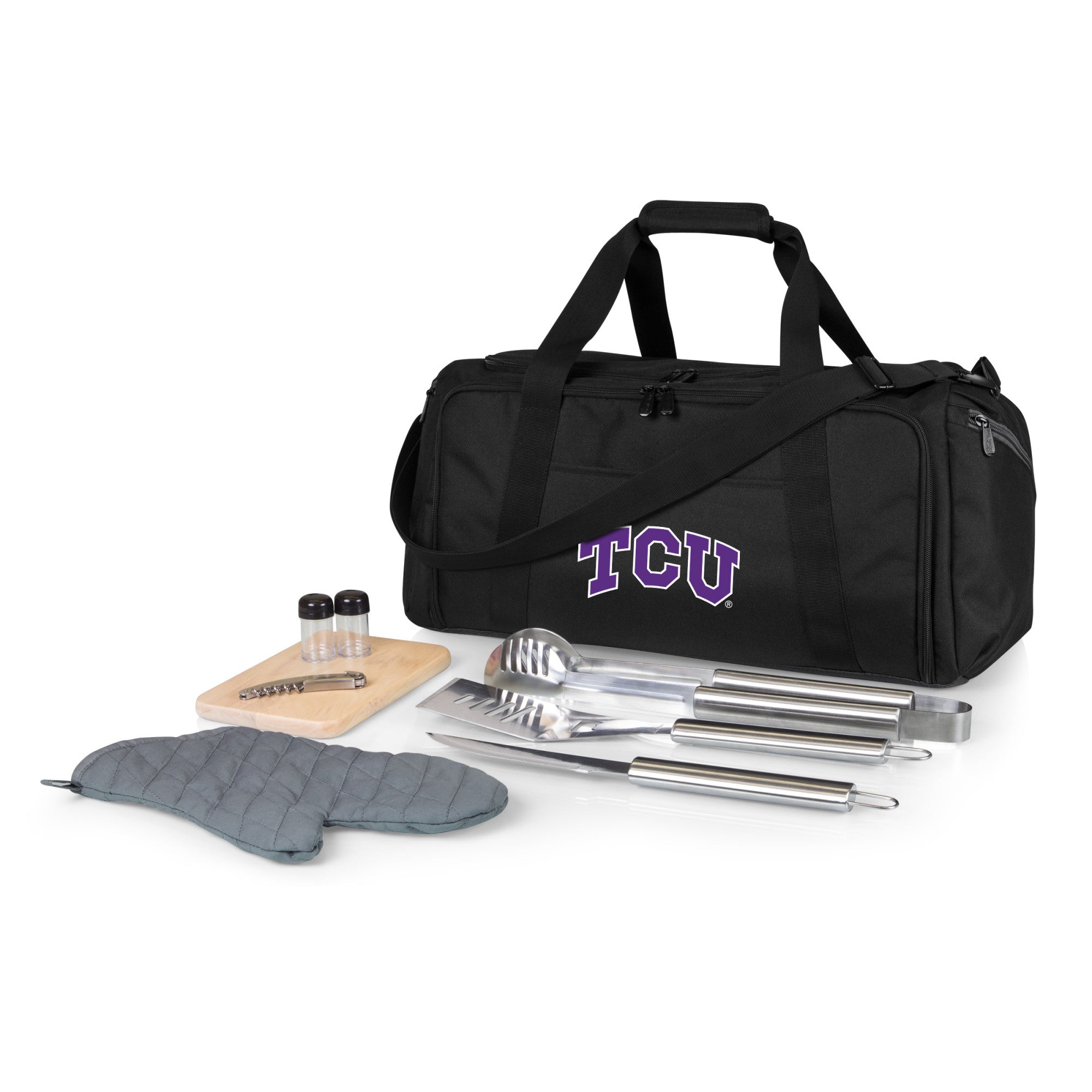 TCU Horned Frogs - BBQ Kit Grill Set & Cooler