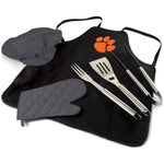 Clemson Tigers - BBQ Apron Tote Pro Grill Set