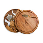 Monogram - Acacia Circo Cheese Cutting Board & Tools Set