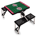 Ohio State Buckeyes - Picnic Table Portable Folding Table with Seats