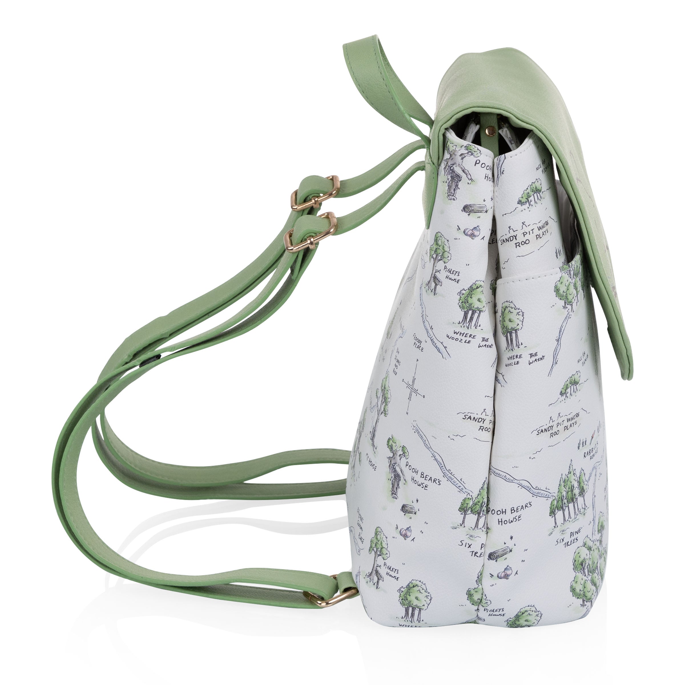 Winnie the Pooh - Downtown Mini Cooler Backpack, (White and Light Green)