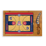 Arizona Wildcats - Icon Glass Top Cutting Board & Knife Set