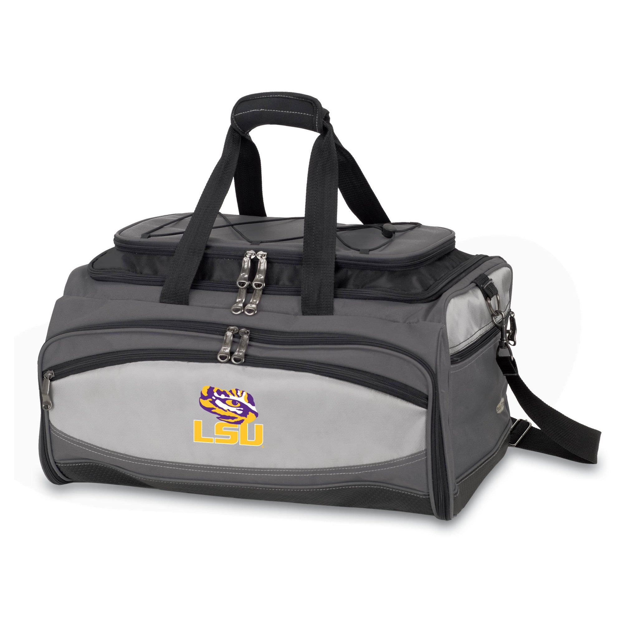 LSU Tigers - Buccaneer Portable Charcoal Grill & Cooler Tote