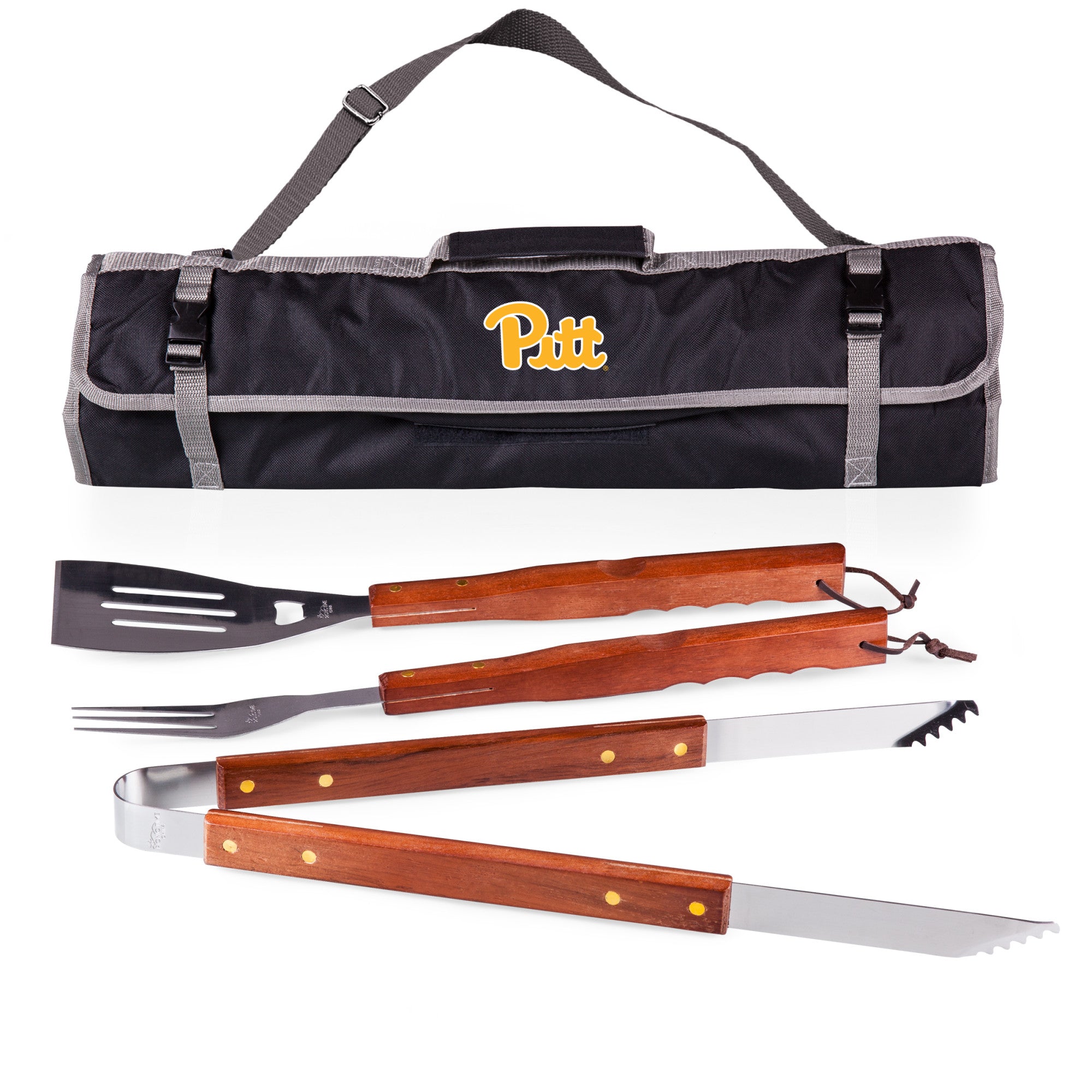 Pittsburgh Panthers - 3-Piece BBQ Tote & Grill Set