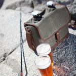 Insulated Double Growler Tote with 64 oz. Glass Growlers