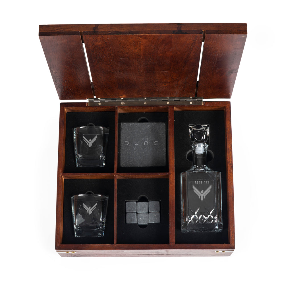 Dune Whiskey Box Gift Set - Laser Engraved