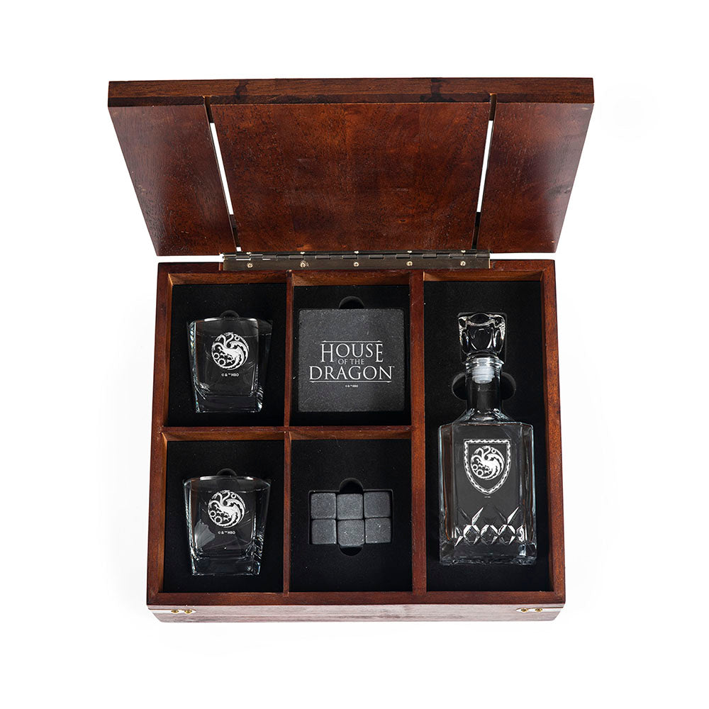 House of the Dragon - Drinkware Set_Wood Engraving