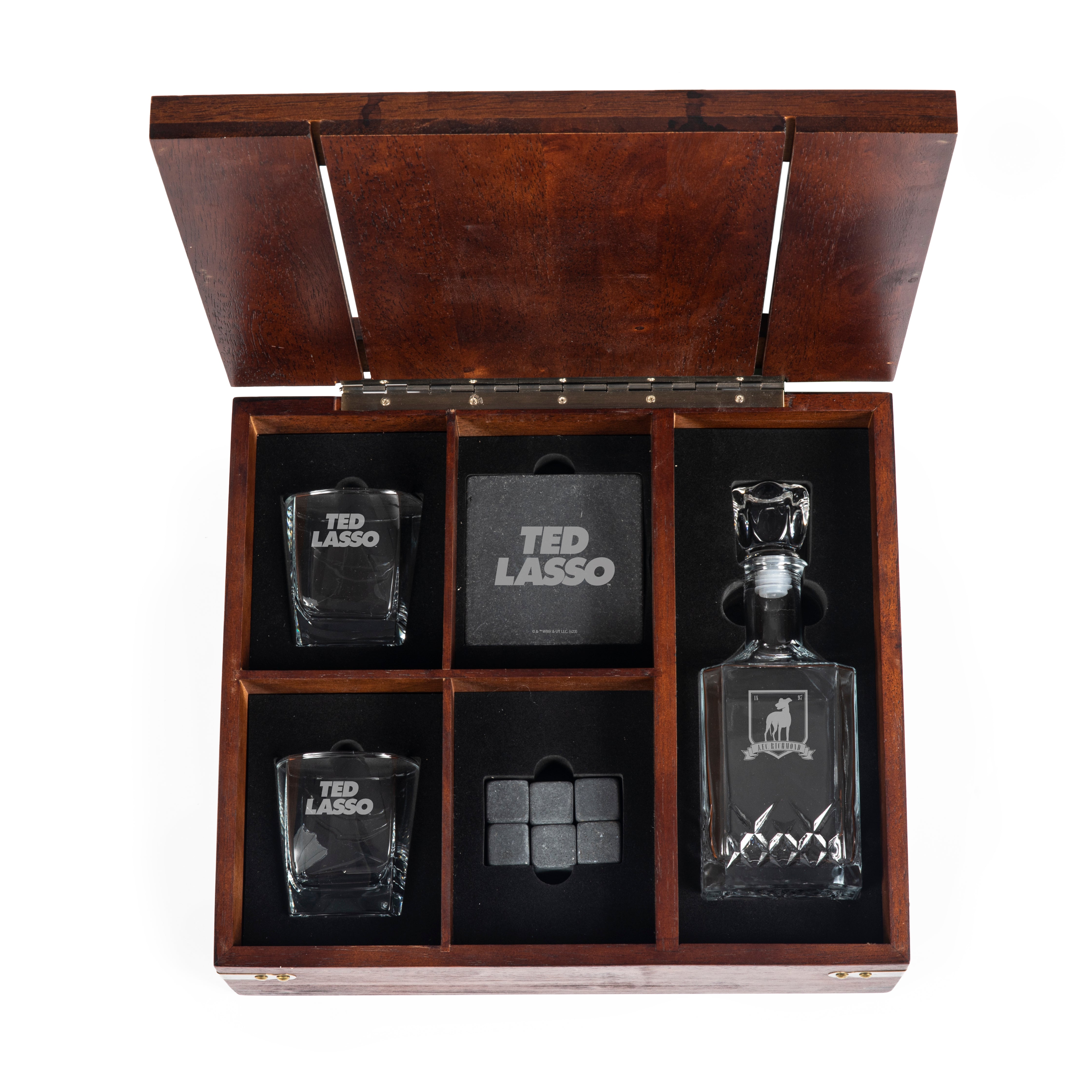 Exclusive Ted Lasso - Whiskey Box with Decanter Gift Set