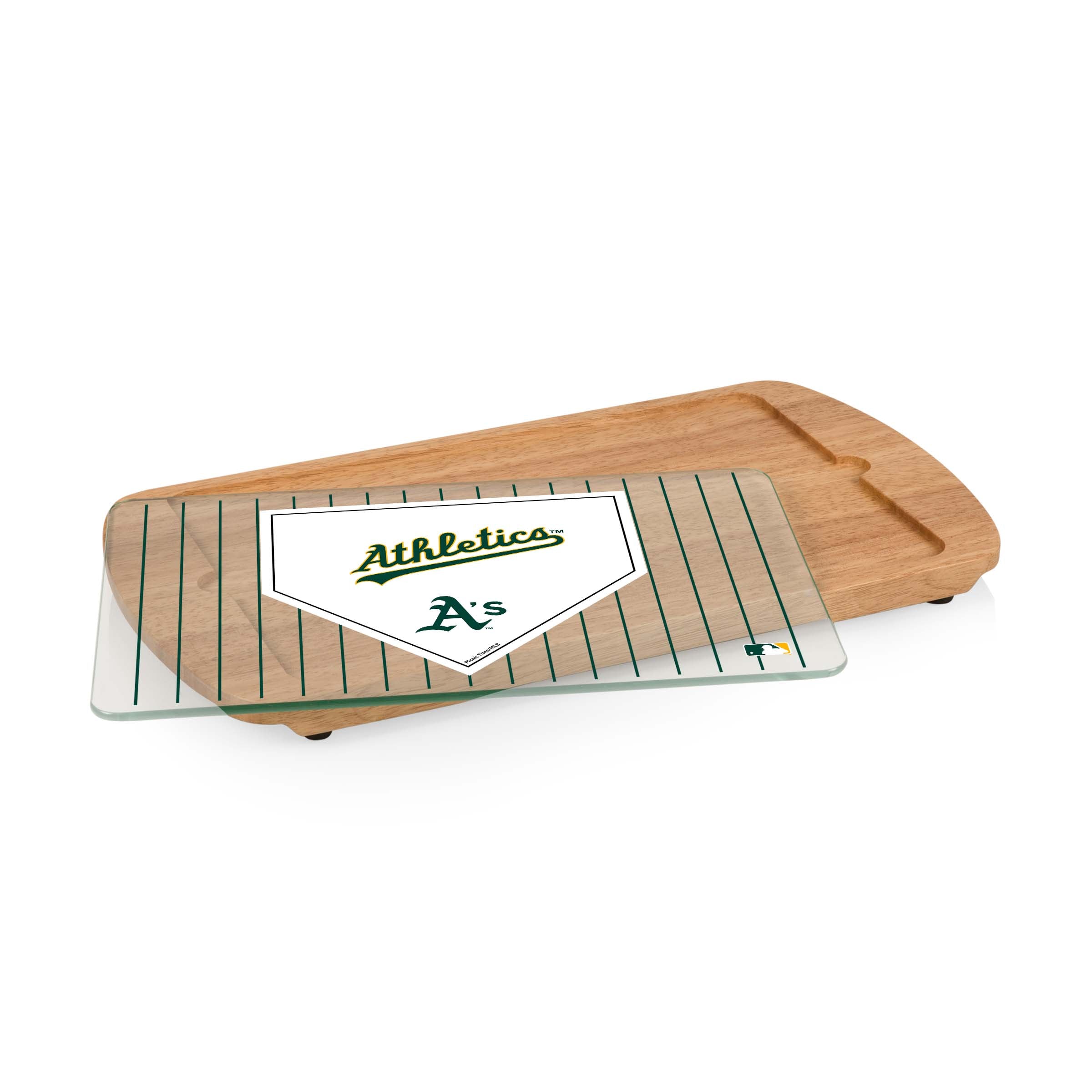 Oakland Athletics - Billboard Glass Top Serving Tray