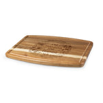 Mickey & Minnie Mouse Thanksgiving - Ovale Acacia Cutting Board