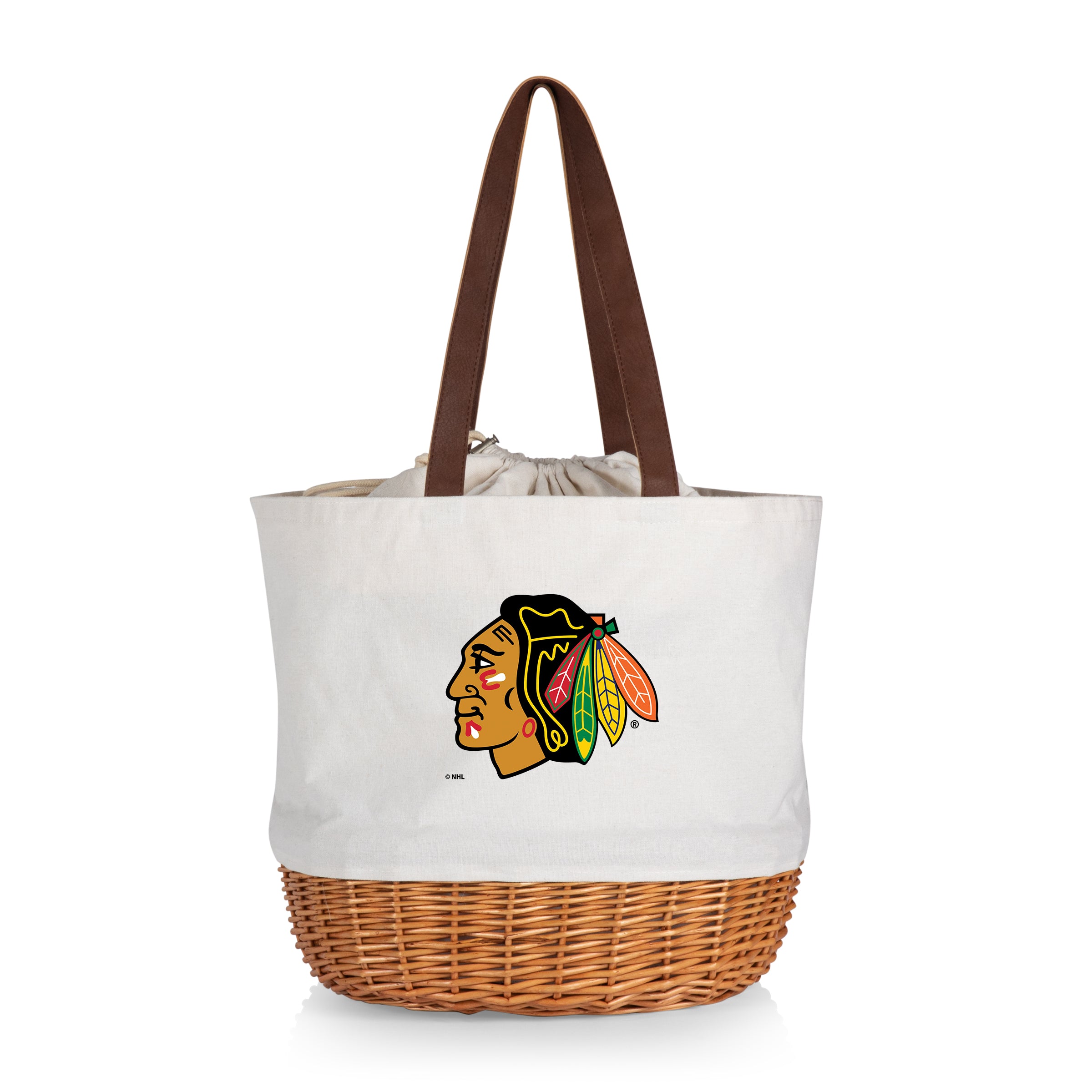Coronado Canvas and Willow Basket Tote