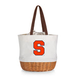 Syracuse Orange - Coronado Canvas and Willow Basket Tote