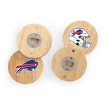 Buffalo Bills - Coasters with Bottle Openers Set of 4