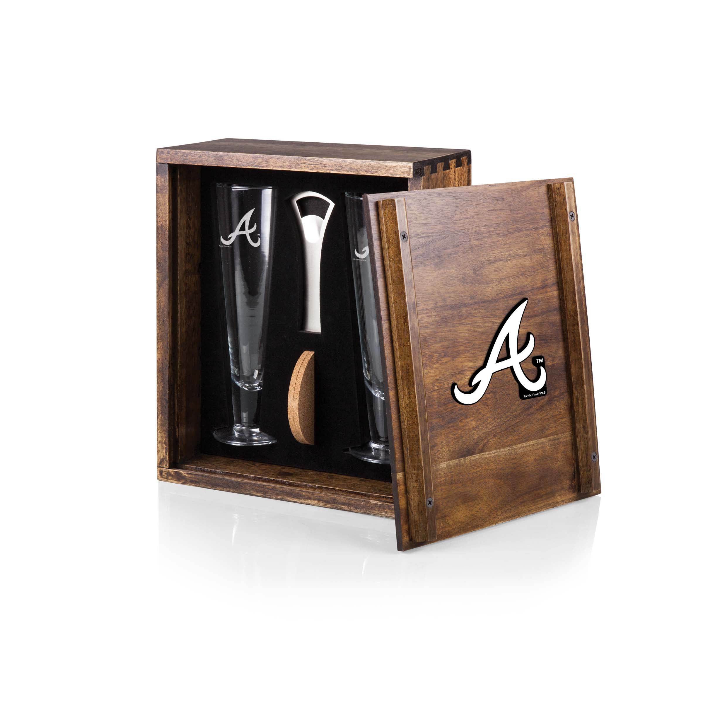 Atlanta Braves - Pilsner Beer Glass Gift Set