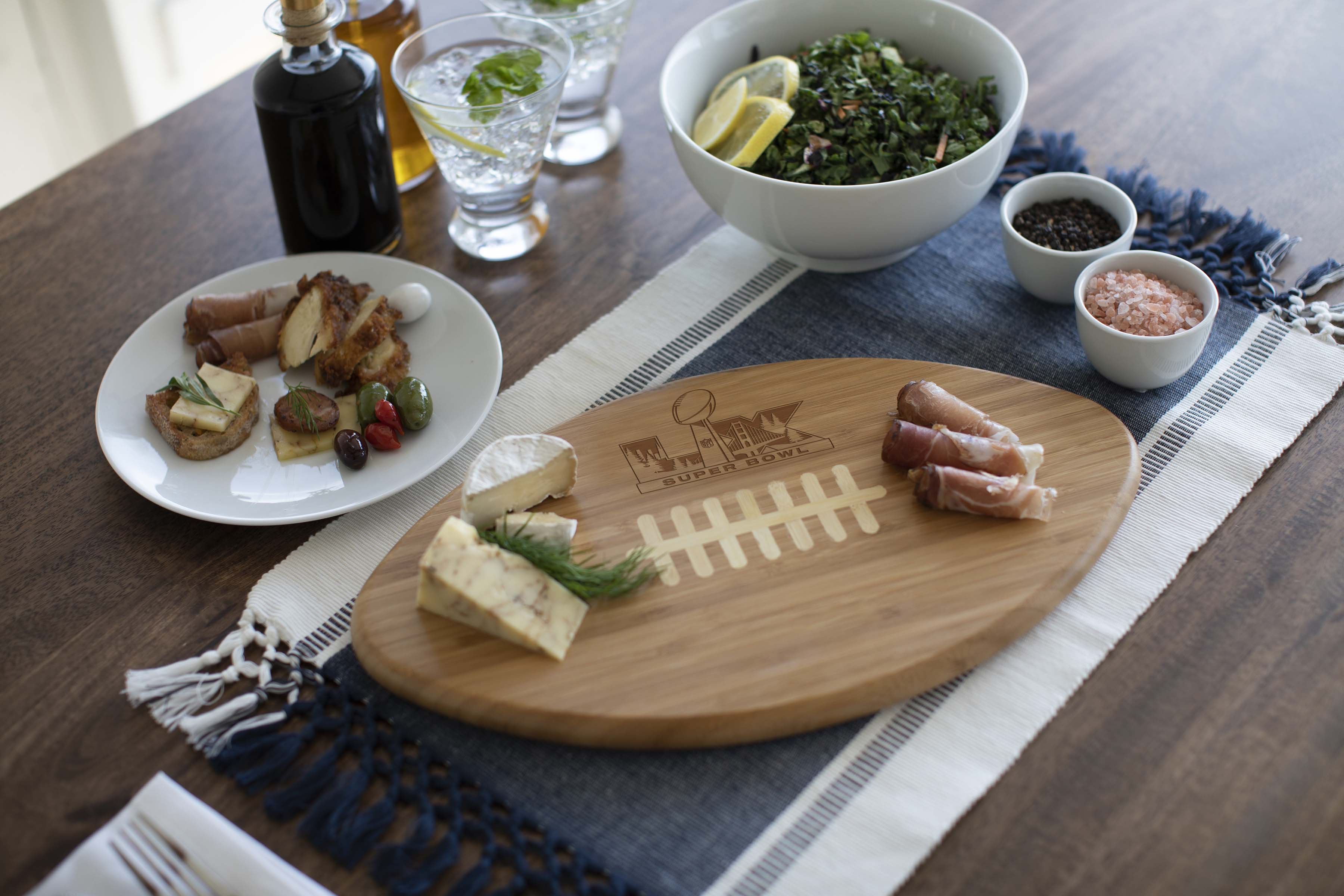 Super Bowl LX - Touchdown! Football Cutting Board & Serving Tray