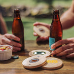 Green Bay Packers - Coasters with Bottle Openers Set of 4