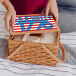 America250 July 4th 1776 (Flag) - Poppy Personal Picnic Basket