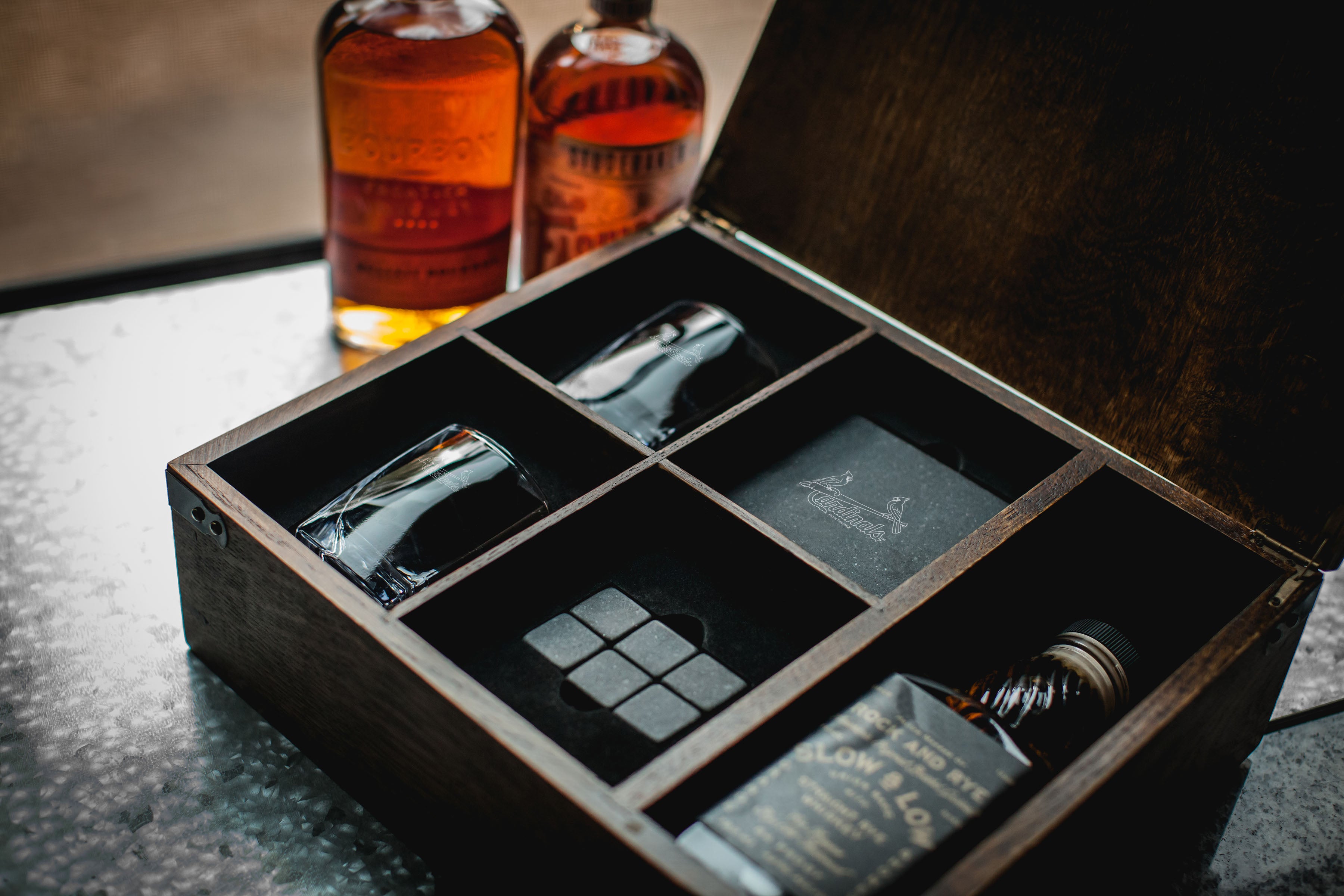 St. Louis Cardinals - Whiskey Box Gift Set