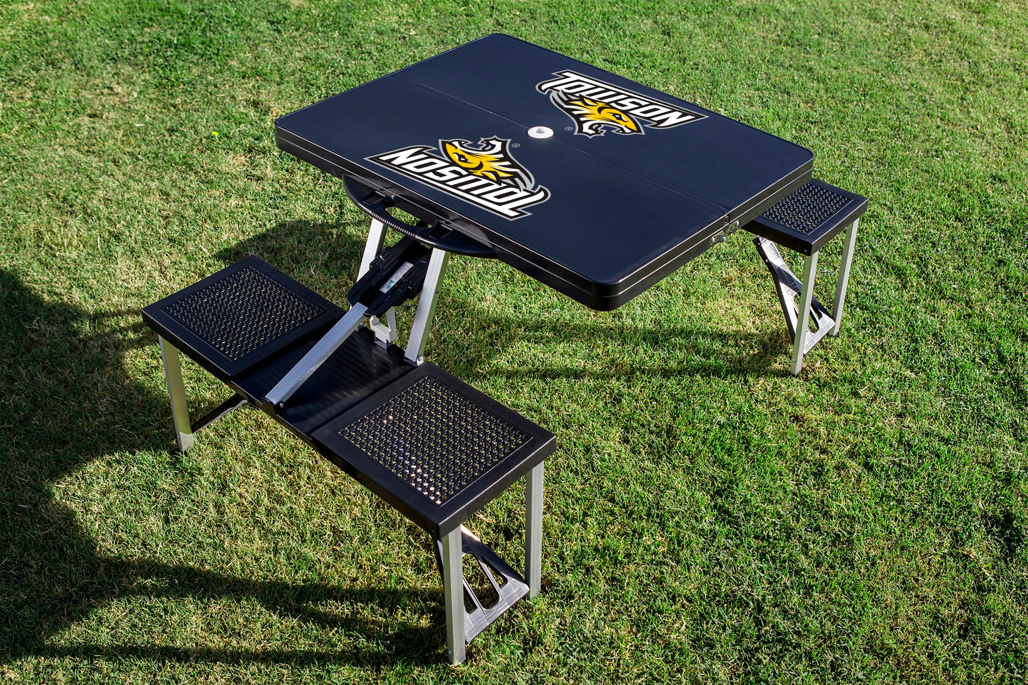 Towson University Tigers - Picnic Table Portable Folding Table with Seats