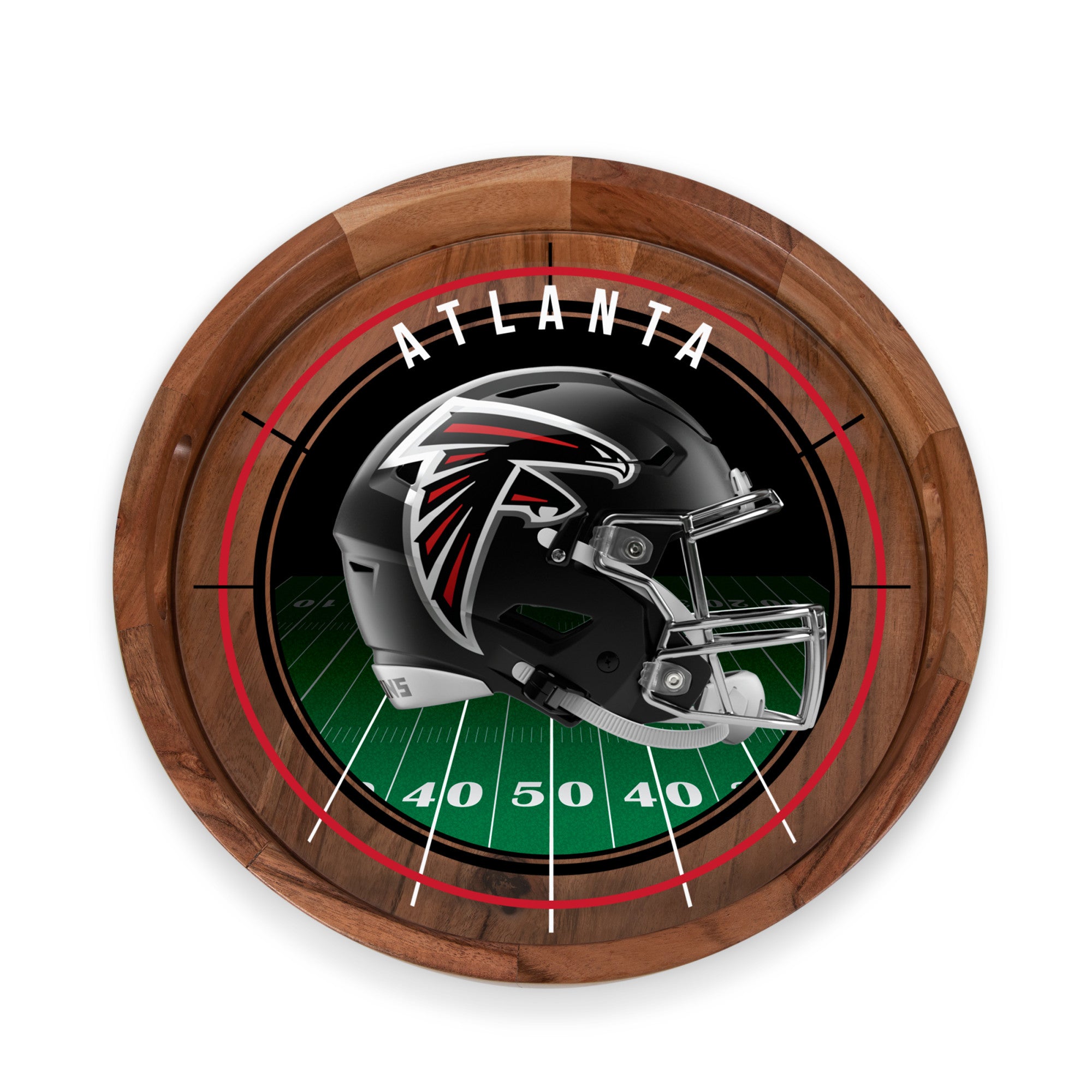 Atlanta Falcons - Barista Serving Tray with Glass Insert