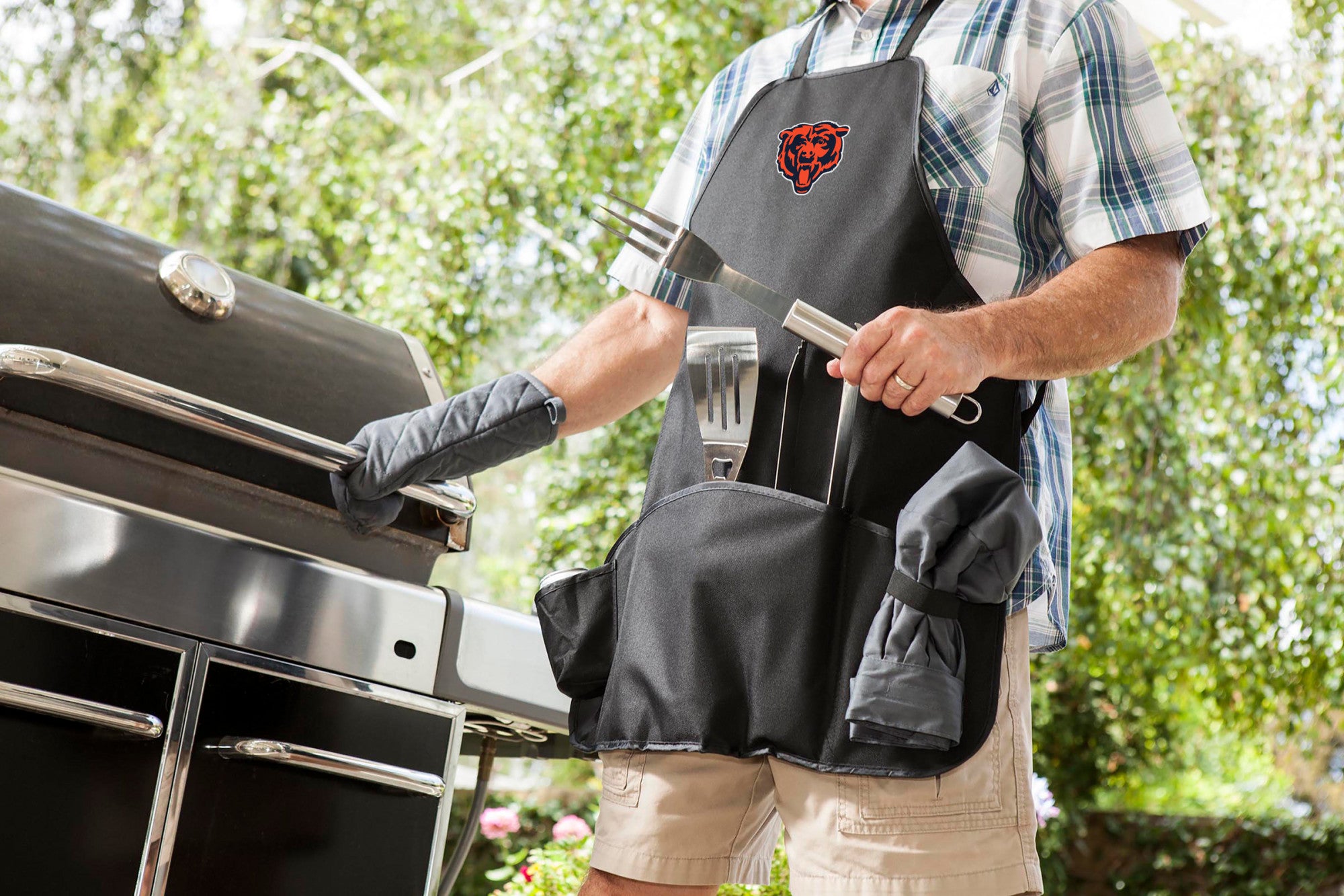 Chicago Bears - BBQ Apron Tote Pro Grill Set