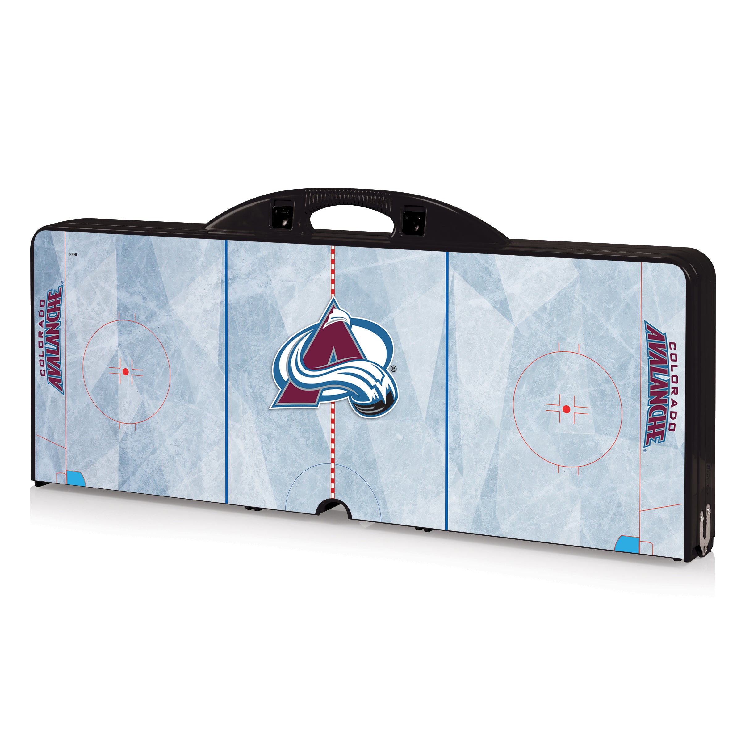 Colorado Avalanche Hockey Rink - Picnic Table Portable Folding Table with Seats