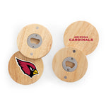 Arizona Cardinals - Coasters with Bottle Openers Set of 4